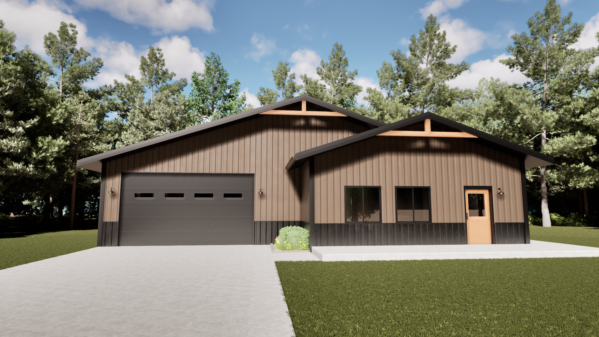 Backyard pool rendering
